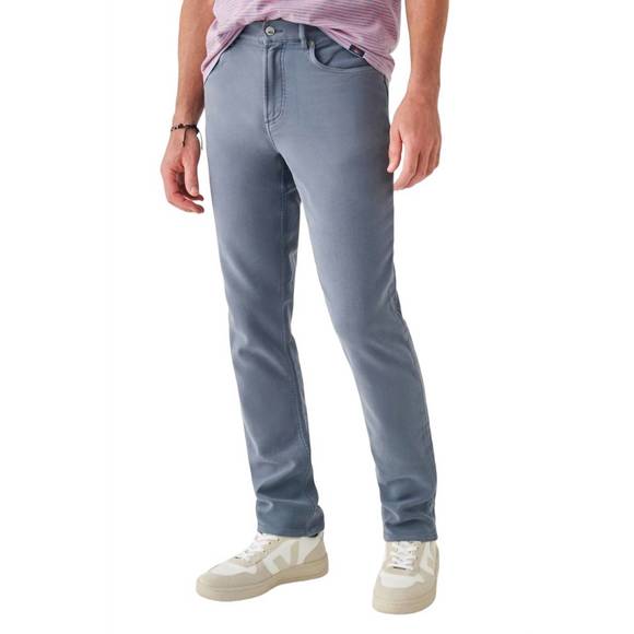 NEW FAHERTY stretch terry 5 pocket pants in faded ocean - Picture 1 of 3